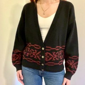Vintage rare Harley Davidson knit sweater cardigan